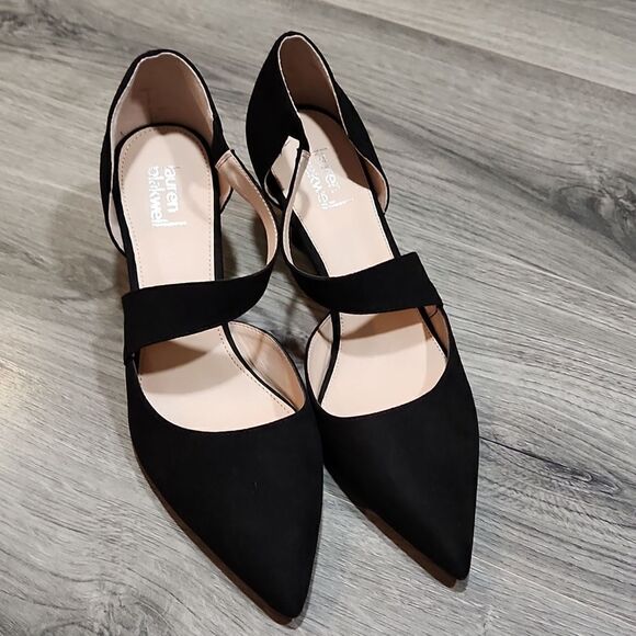 lauren blakwell Shoes - Lauren Blakwell Sandra  Faux Suede Pointed Toe Heels